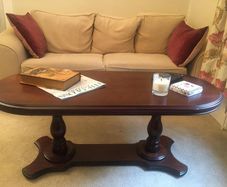 Solid mahogany coffee table