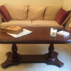 Solid mahogany coffee table