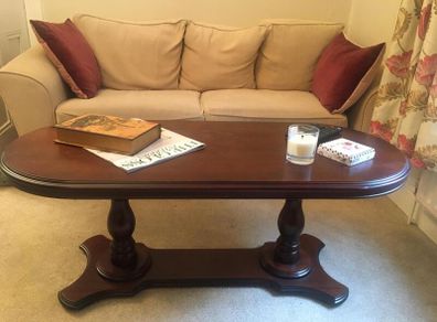 Solid mahogany coffee table