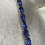 Natural Kashmir Kyanite Tennis Line Bracelet Image 10