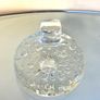 Mid Century Danish Svend Jensen Candleholder, Vintage Bubble Glass Image 7