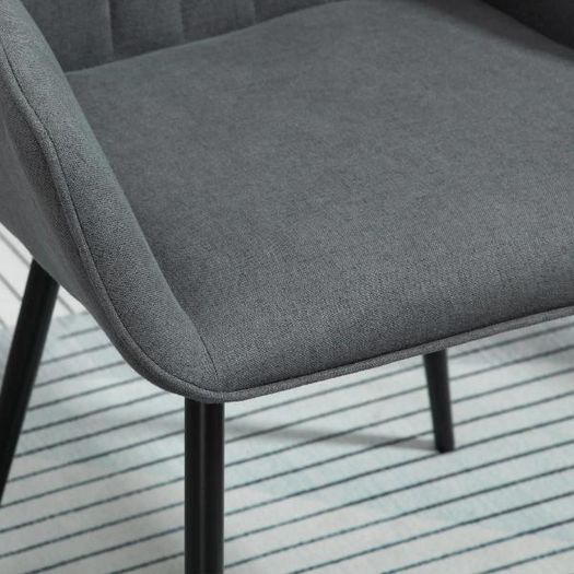 Mid-Century Dining Chairs, Dark Grey