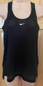 Nike Dri-Fit Sports Running Top Crossed Back mesh racer. Size XS. NEW