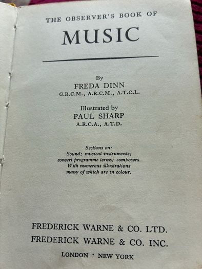 The Observer's Book of Music -1962