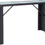 _Garden Bar Set 7-Piece with Cushions Counter Bar Counter Garden Counter Bar Table Bar Stool Garden Furniture Poly Rattan Black Image 3