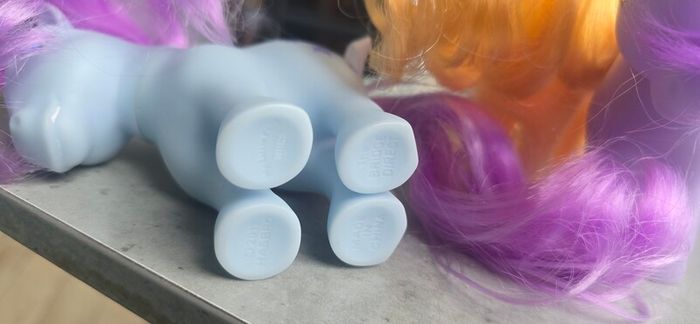 3 x Reproduction Blossom Butterscotch Bluebelle Basic Fun MLP based on G1 My Little Pony 2007 2017