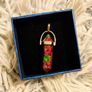 Ruby Zoisite Crystal Pendant Unique Natural Gemstone Image 7