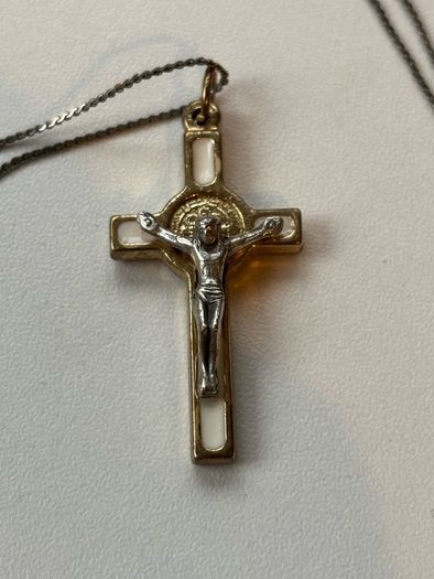 Vintage Necklace with Cross Pendant