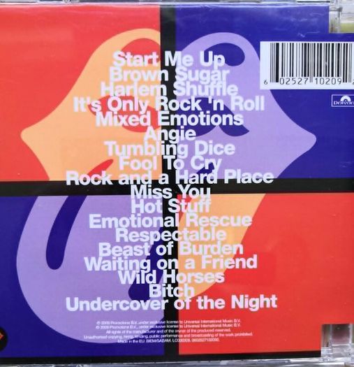 Jump Back: The Best of The Rolling Stones '71-'93 CD