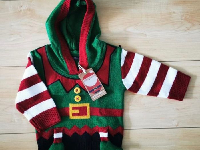 Next Elf Christmas Jumper size 3-6 months