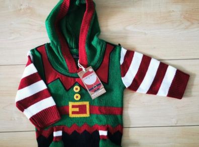 Next Elf Christmas Jumper size 3-6 months