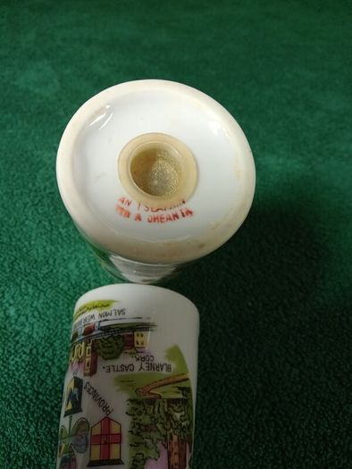 Vintage Irish Souvenir  Salt & Pepper Set