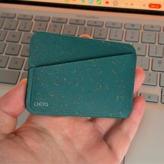 Pela Green Mini Wallet Card Holder