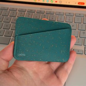 Pela Green Mini Wallet Card Holder
