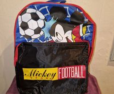 1990's Disney "Mickey Sport Football" backpack