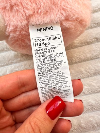 Miniso Pink Blossom Lamb Plush Yellow Flower Sheep approx. 27 cm. Used Please see photos