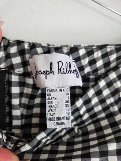 Joseph Ribkoff black and white off shoulders dress