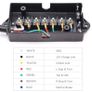 Trailer Wiring Electrical Junction Box 7-pole Terminal Weatherproof Black Poly Image 3