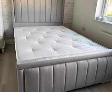 Panel Border Bed And Mattress