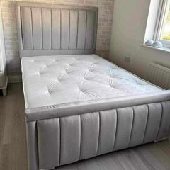 Panel Border Bed And Mattress