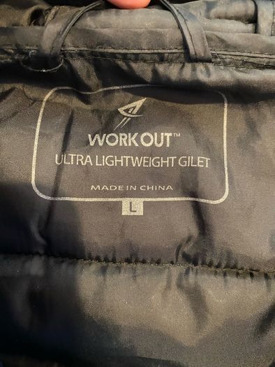 Teal Blue Sleeveless Gilet Jacket Size L