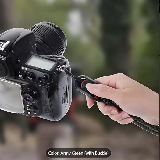 High-Strength Paracord Camera Wrist Strap with Quick Release - Professional Anti-Drop DSLR Hand Strap - 21244