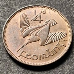 Ireland 1943 Fantastic Farthing coin with Luster