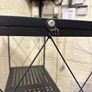 3 Tier Black Metal Shelf Unit-Pop up- Brand New - Pop Up - With Wheels - No Tools Image 4