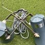 PA Speakers x 2 with pole mountings indoor or outdoor use. Image 5