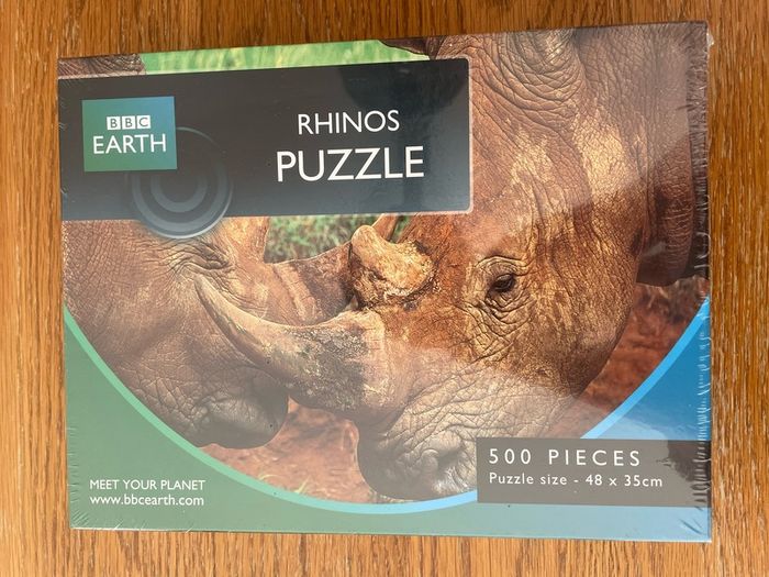 Brand New Rhino 500 Piece Jigsaw puzzle