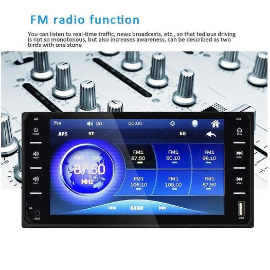 7 inch 2Din Car Touch Capacitive Screen MP5 Player Support FM / TF / Mirror Link for Toyota RAV4 Corolla Prado Camry Yaris Allion