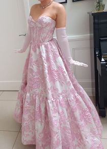 Stunning Debs dress .Pink, White