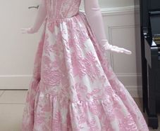 Stunning Debs dress .Pink, White