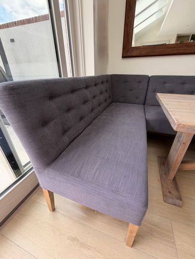 corner dining table and bench