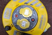 Defender Light Industrial Cable Reel 25 Metres - 16A 2 Way 1.5mm 110V