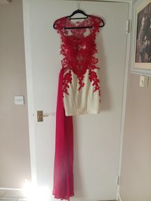 Red white dress
