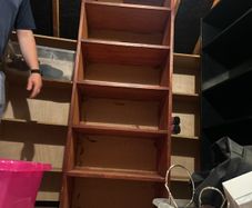 Solid wood book shelf