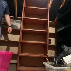 Solid wood book shelf