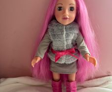 Designafriend 18" Rosie Pink hair Doll