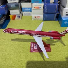 Trans World Airlines 1:200 scale model airplane, MD-83 aircraft, EI-BWD, VERY RARE