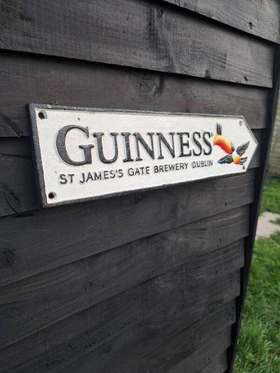 Guinness cast iron sign