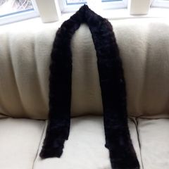 Mink Piece, Dk. Brown 72" Length (Genuine Fur)
