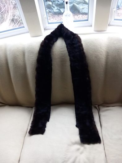 Mink Piece, Dk. Brown 72" Length (Genuine Fur)