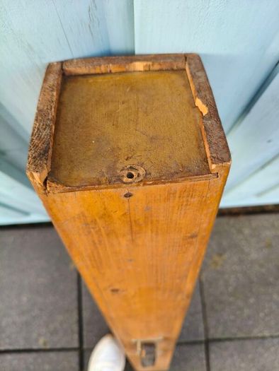 Old Wood and Brass Flagpole