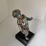 Metal sculpture Boy and Girl Image 4