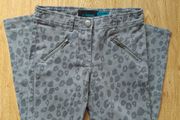 Grey, feet printed trousers.  Age 9-10
