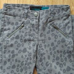 Grey, feet printed trousers.  Age 9-10