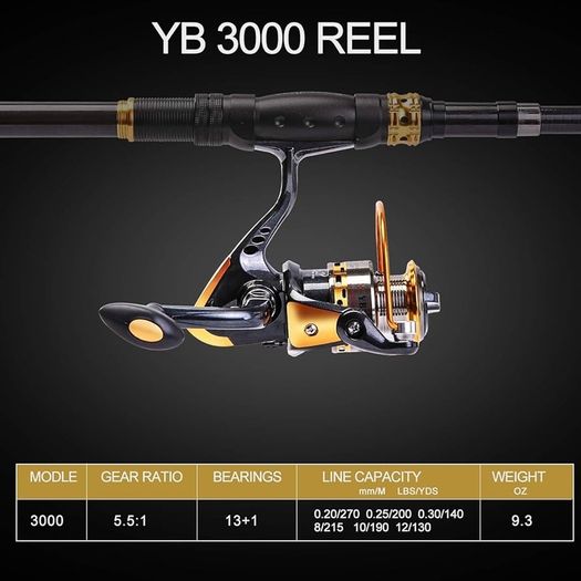 Fishing Rod Reel Combos Carbon Fiber Telescopic Fishing Rod with Spinning Reel for Travel in Saltwater and Freshwater