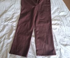 Wine Faux Leather Pants