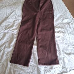 Wine Faux Leather Pants